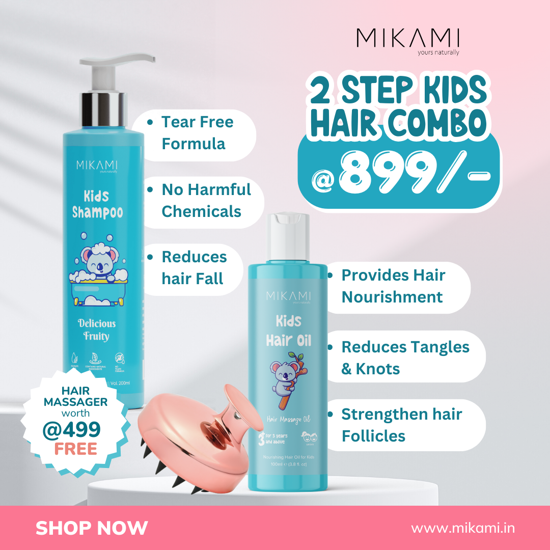 Kids Hair Oil + Shampoo Combo + Free Scalp Massager