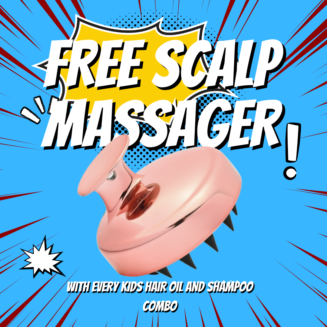 Kids Hair Oil + Shampoo Combo + Free Scalp Massager