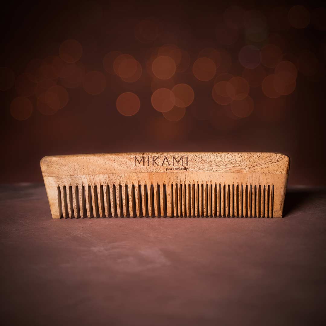 Neem Wooden Comb | Mikami Neem Comb | Mikami India
